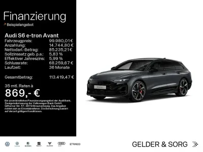 Gebraucht Audi S6 e-tron Sport 369 kW (503 PS) 2026 Daytonagrau perleffekt Kombi