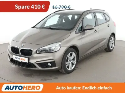 Gebraucht BMW 220 Active Tourer Advantage 192 PS (141 kW) 2017 Platinsilber Van / Kleinbus