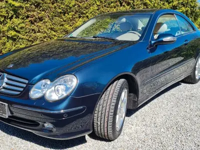 Brugt Mercedes CLK200 Elegance 163 HK (119 kW) 2003 Blå Coupe