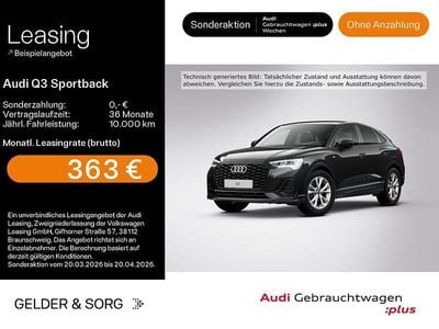 Gebraucht Audi Q3 Sportback S-Line 150 PS (110 kW) 2025 Schwarz SUV