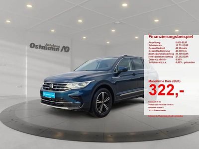 Blau Gebraucht 2022 VW Tiguan Elegance SUV | 31.364 € (Fairer Preis)