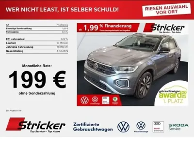 Gebraucht VW T-Roc Goal 150 PS (110 kW) 2025 Indiumgrau metallic SUV