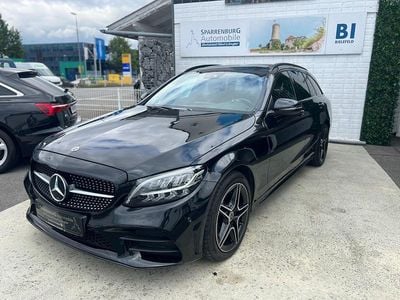 Gebraucht Mercedes C220 AMG line 194 PS (142 kW) 2019 Ung. schwarz  unilack Kombi