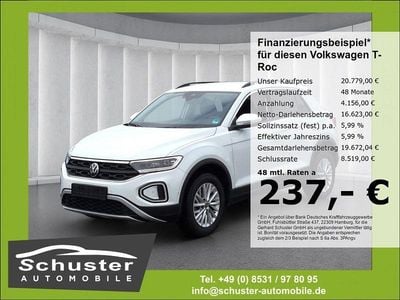Gebraucht VW T-Roc Life 116 PS (85 kW) 2024 Weiss SUV