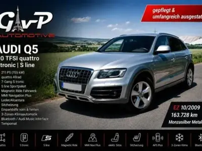 Gebraucht Audi Q5 S-Line 211 PS (155 kW) 2009 Silber metallic SUV