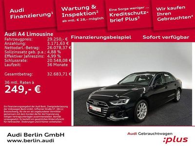 Gebraucht Audi A4 Advanced Plus 204 PS (150 kW) 2023 Mythosschwarz metallic Limousine