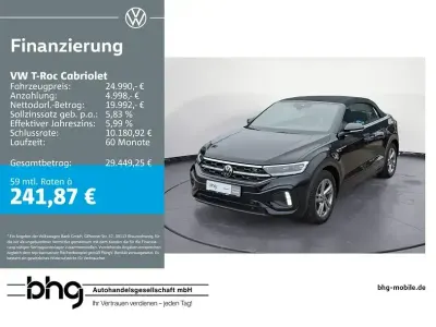 Brugt VW T-Roc R-line 150 HK (110 kW) 2023 Sort SUV