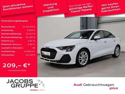 Begagnad Audi A3 S-Line 150 HK (110 kW) 2025 Vit Sedan