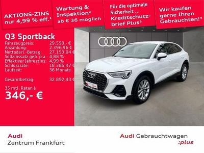 Gebraucht Audi Q3 Sportback Performance 150 PS (110 kW) 2022 Weiß SUV