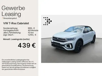 Neu VW T-Roc Cabriolet R-line 150 PS (110 kW) 2026 Weiß Cabrio