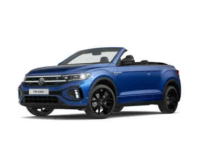 Gebraucht VW T-Roc Cabriolet R-line 150 PS (110 kW) 2022 Ravennablau (blau) Cabrio