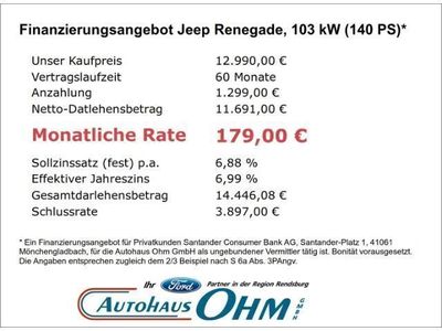 gebraucht Jeep Renegade Limited FWD 1.4 MultiAir - Navi - Garan
