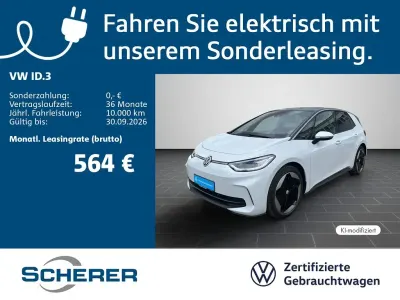 Gebraucht VW ID.3 Pro 169 kW (231 PS) 2025 Gletscherweiß metallic (metallic) Kleinwagen