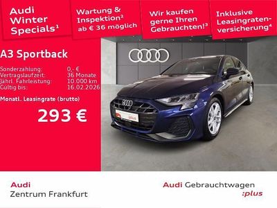 Blau Gebraucht 2025 Audi A3 S-Line Limousine | 32.850 € (Superpreis)