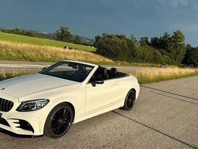 Usata Mercedes C200 AMG line Plus 184 CV (135 kW) 2021 Bianco Cabrio