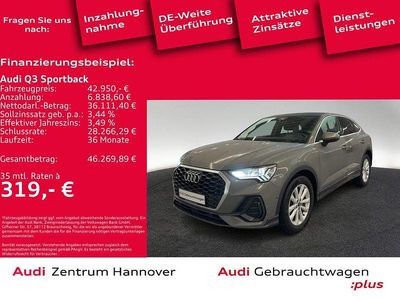 Z7 chronosgrau metallic (metallic) Gebraucht 2024 Audi Q3 Sportback Sport SUV | 42.950 € (Fairer Preis)