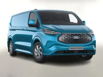 Neu Ford E-Transit Limited 160 kW (218 PS) 2026 Digital aqua blue metallic Van