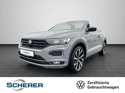 Gebraucht VW T-Roc Cabriolet Edition 150 PS (110 kW) 2021 Mondsteingrau schwarz Cabrio