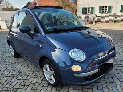 Używany Fiat 500C Lounge 69 KM (50 kW) 2013 Niebieski Kabriolet