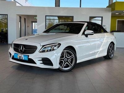 Gebraucht Mercedes C180 AMG line 156 PS (114 kW) 2019 Weiß Cabrio
