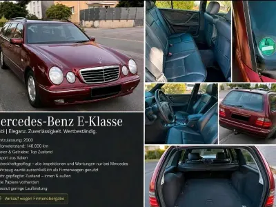 Gebraucht Mercedes E320 197 PS (144 kW) 2000 Rot Kombi