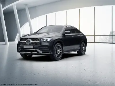 Gebraucht Mercedes GLE350 AMG line 272 PS (200 kW) 2024 Metalliclack obsidianschwarz Coupé