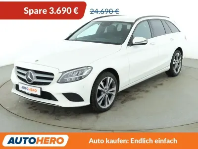 Gebraucht Mercedes C220 194 PS (142 kW) 2020 Weiß Kombi