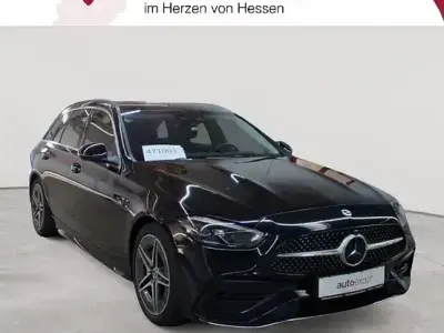 Gebraucht Mercedes C220 AMG line 200 PS (147 kW) 2023 Obsidianschwarz metallic Kombi