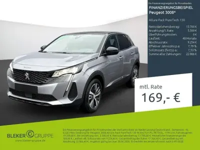 Brugt Peugeot 3008 Allure 131 HK (96 kW) 2023 Grå SUV