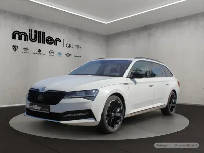 Gebraucht Skoda Superb SportLine 200 PS (147 kW) 2022 Moonweiss Kombi