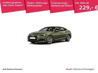 Gebraucht Audi A5 Sportback Comfort 286 PS (210 kW) 2023 Distriktgrün metallic Kleinwagen