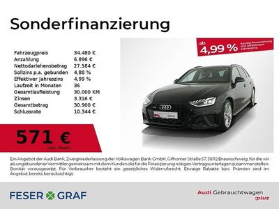 Gebraucht Audi A4 S-Line 265 PS (194 kW) 2023 Mythosschwarz metallic Kombi
