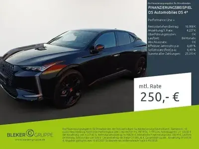 Gebraucht DS Automobiles DS4 Performance Line Plus 131 PS (96 kW) 2023 Lackierung schwarz perla nera/typ aussenverkleidung metalliclackierung Limousine