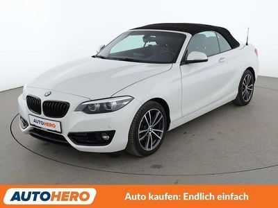 Brugt BMW 218 Sport Line 136 HK (100 kW) 2020 Hvid Cabriolet