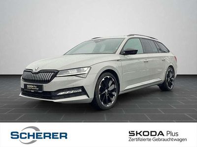 Gebraucht Skoda Superb SportLine 218 PS (160 kW) 2022 Stahlgrau Kombi