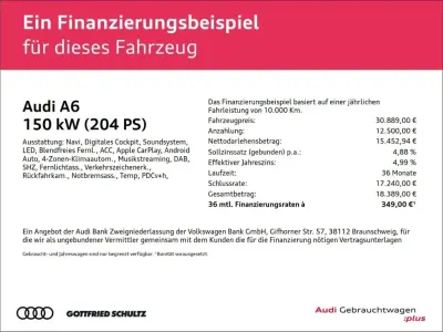 Gebraucht Audi A6 Sport 204 PS (150 kW) 2023 Schwarz Kombi