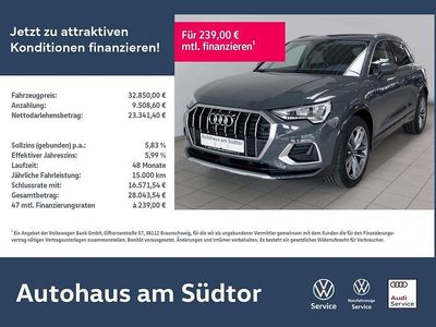 Gebraucht Audi Q3 Advanced Plus 150 PS (110 kW) 2023 Nanograu metallic (metallic) SUV