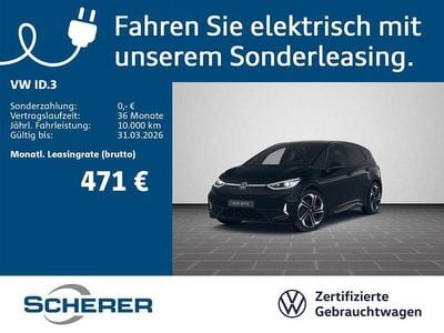 Gebraucht VW ID.3 GTX 239 kW (326 PS) 2025 Grenadillschwarz metallic schwarz (metallic) Kleinwagen