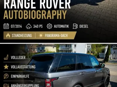 Gebraucht Land Rover Range Rover Autobiography 340 PS (250 kW) 2014 Grau SUV