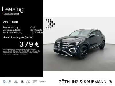 Brugt VW T-Roc Style 150 HK (110 kW) 2022 Sort SUV