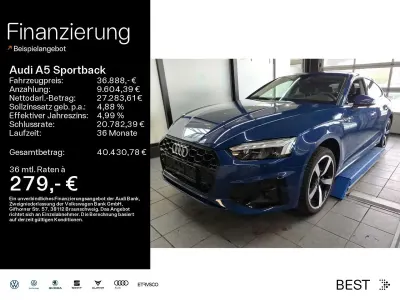 Używany Audi A5 S-Line 163 KM (119 kW) 2023 Niebieski Coupe
