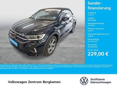 Second-hand VW T-Roc Cabriolet R-line 150 CP (110 kW) 2025 Negru Cabrio