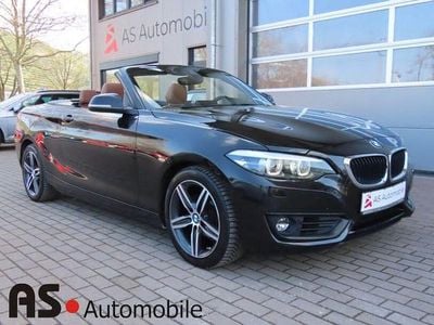 Gebraucht BMW 218 Advantage 136 PS (100 kW) 2018 Black sapphire metallic Cabrio