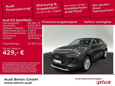 Gebraucht Audi Q3 150 PS (110 kW) 2025 Tamboragrau metallic SUV