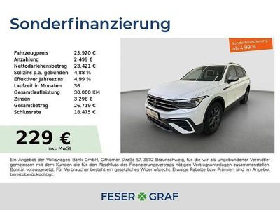 Gebraucht VW Tiguan Allspace Life 150 PS (110 kW) 2022 Pure white SUV
