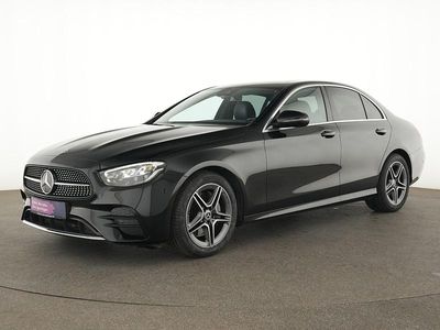 Schwarz Gebraucht 2022 Mercedes E200 AMG line Limousine | 36.599 € (Fairer Preis)