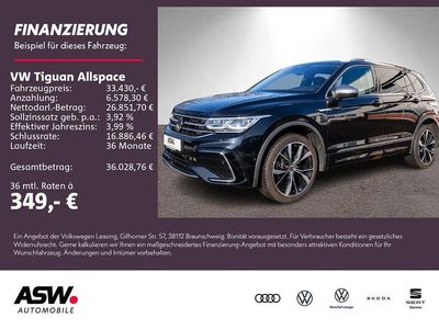 Deep black perleffekt Gebraucht 2022 VW Tiguan Allspace R-line SUV | 33.430 € (Etwas zu teuer)