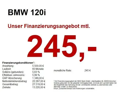 Gebraucht BMW 120 Advantage 178 PS (130 kW) 2023 Weiß Kleinwagen