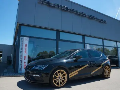 Używany Seat Leon FR 184 KM (135 kW) 2017 Czarny Sedan/Limuzyna