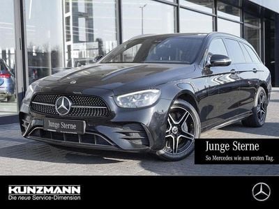 Unilack schwarz uni Gebraucht 2021 Mercedes E300 AMG Kombi | 28.380 € (Guter Preis)